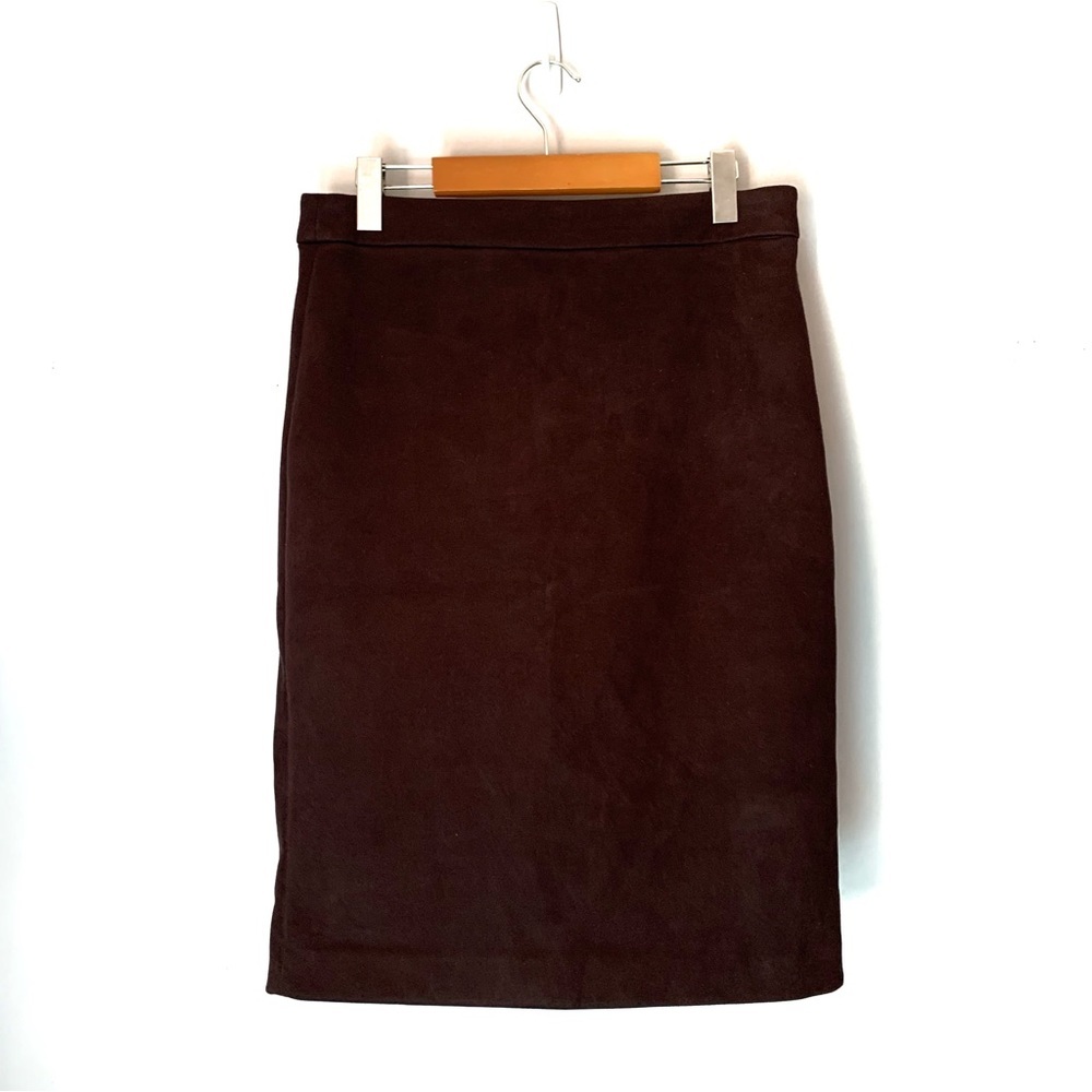 Joan Vass New York Brown Pencil Skirt Size M